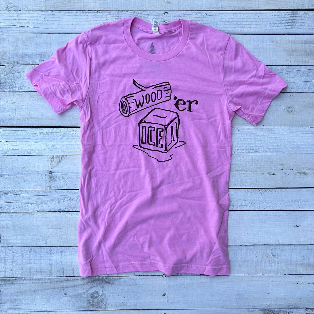 BlueRooted Wood 'er Ice Pink Pomegranate