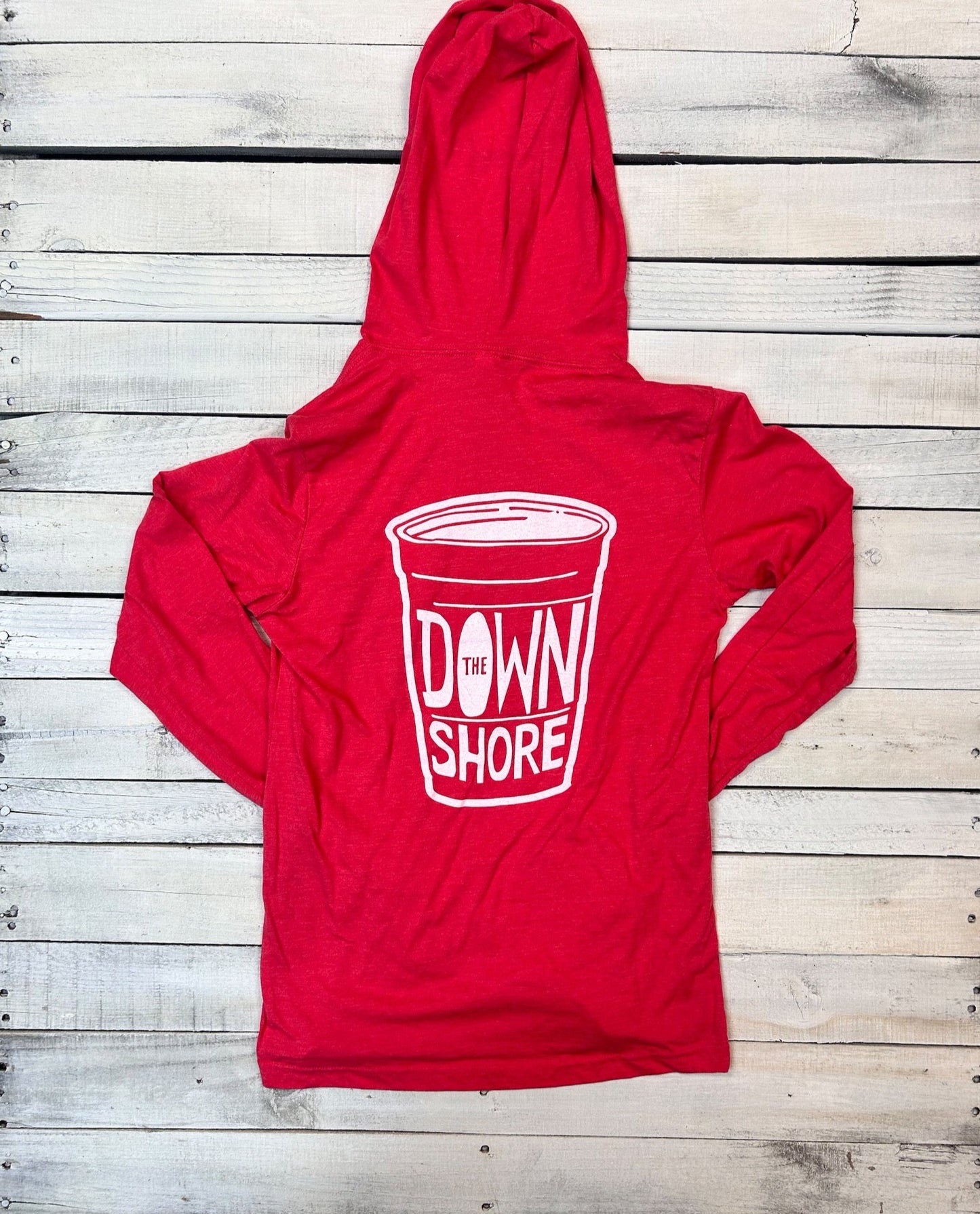 BlueRooted Down The Shore Solo Cup Hooded Long Sleever