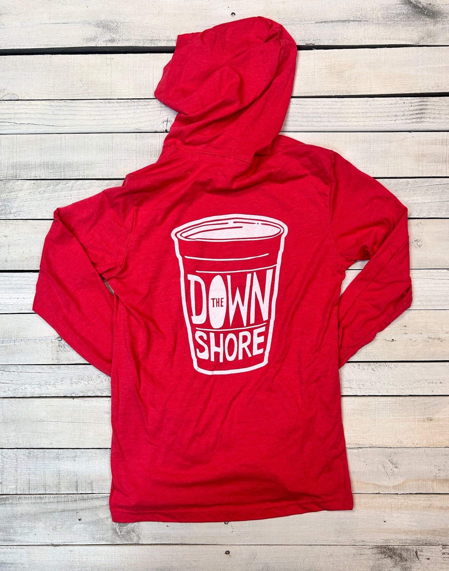 BlueRooted Down The Shore Solo Cup Hooded Long Sleever