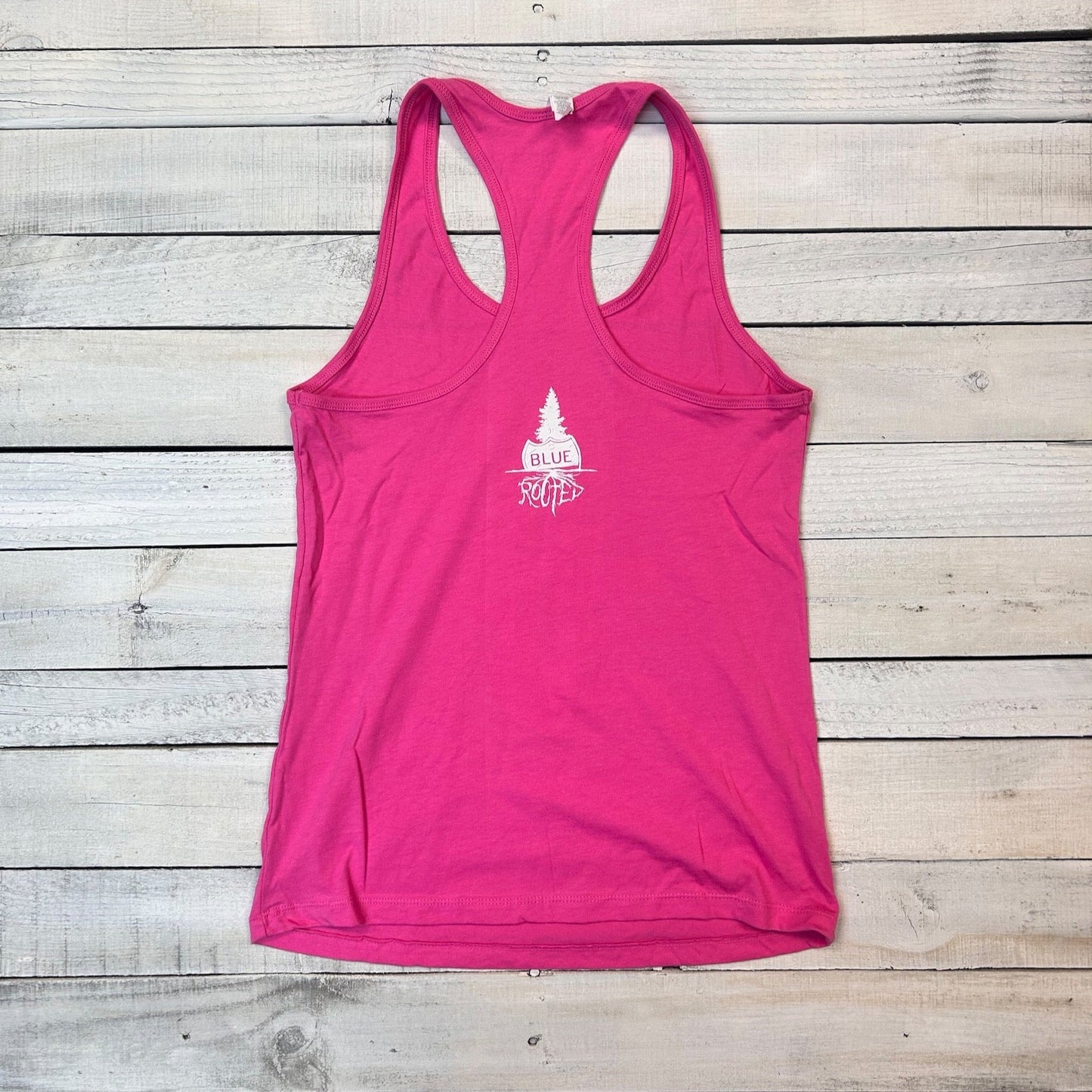 Down The Shore Seagull Pink Ladies Racerback Tank