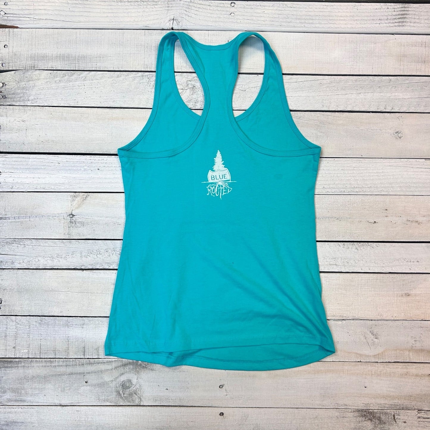 BlueRooted Down The Shore Seagull Seafoam Racerback Tank