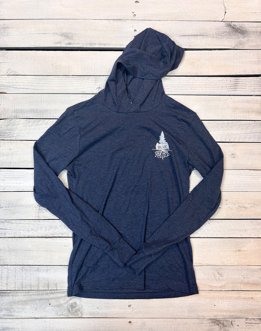 BlueRooted Down The Shore Navy Seagull Hooded Long Sleever