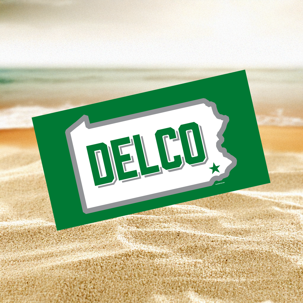DELCO Bleed Green Beach Towel