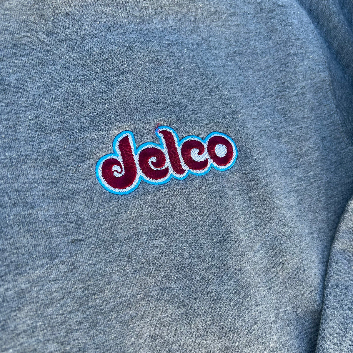 DELCO Phils Script Grey Crewneck Sweatshirt