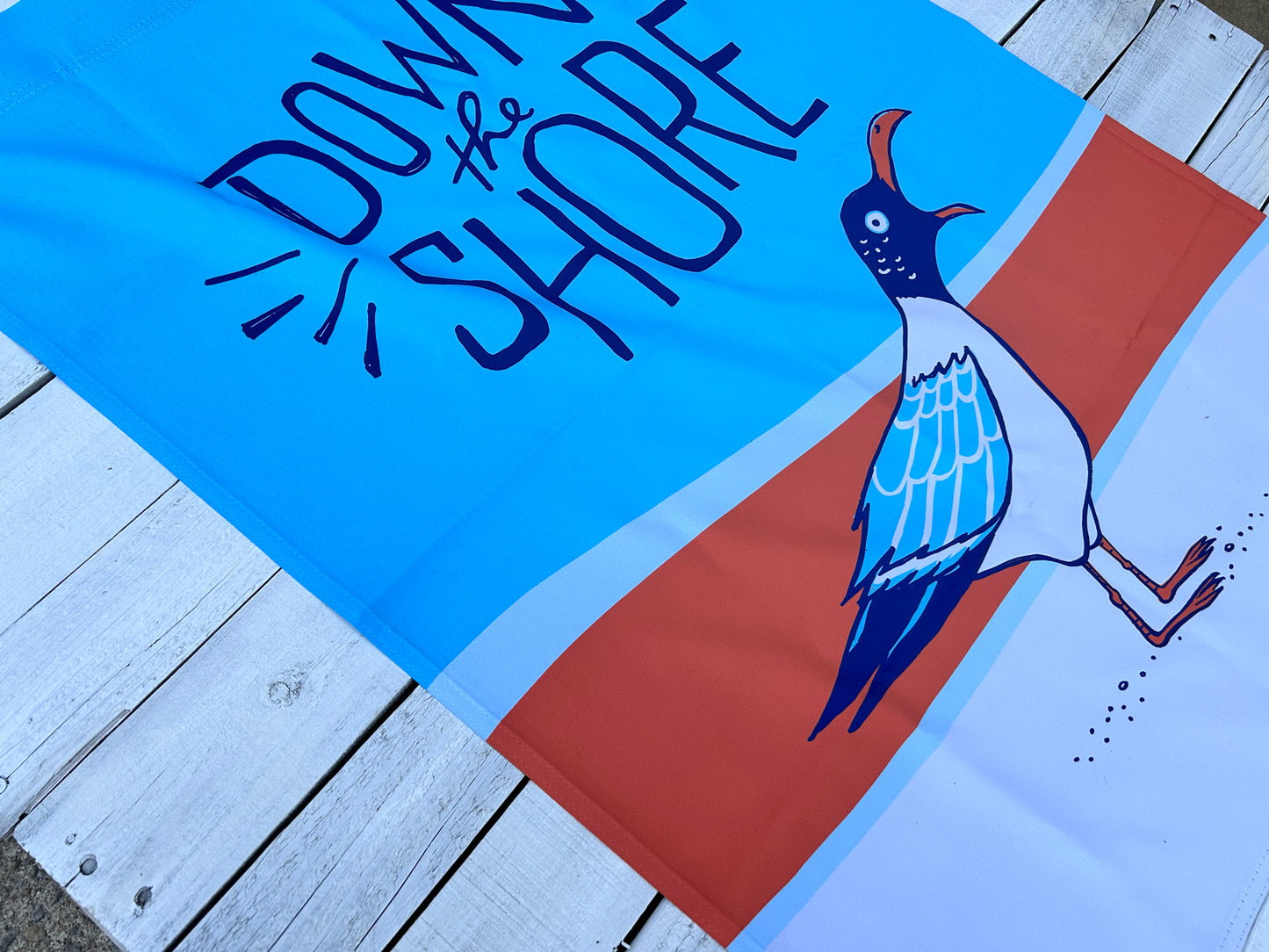Down The Shore Seagull Dorm Flag