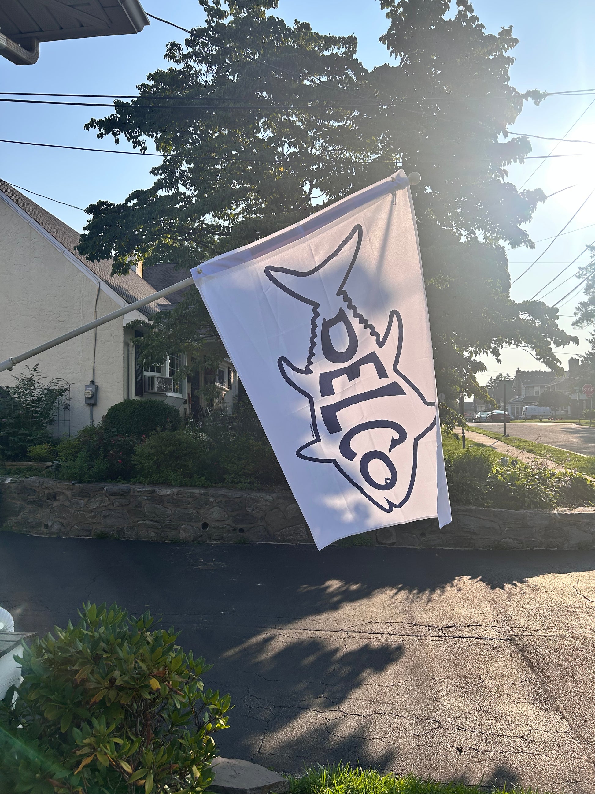 DELCO Tuna White Beach Flag