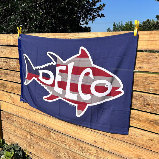 DELCO Tuna Old Glory Beach Flag