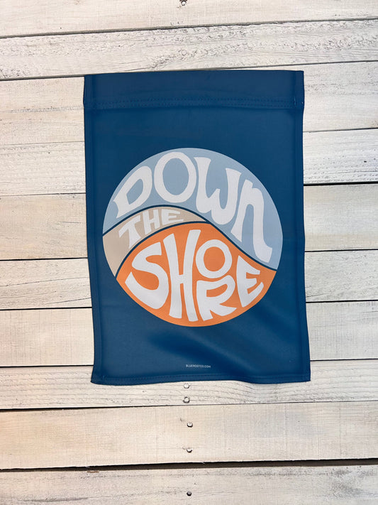 Down the Shore Swirl Dusk Garden Flag
