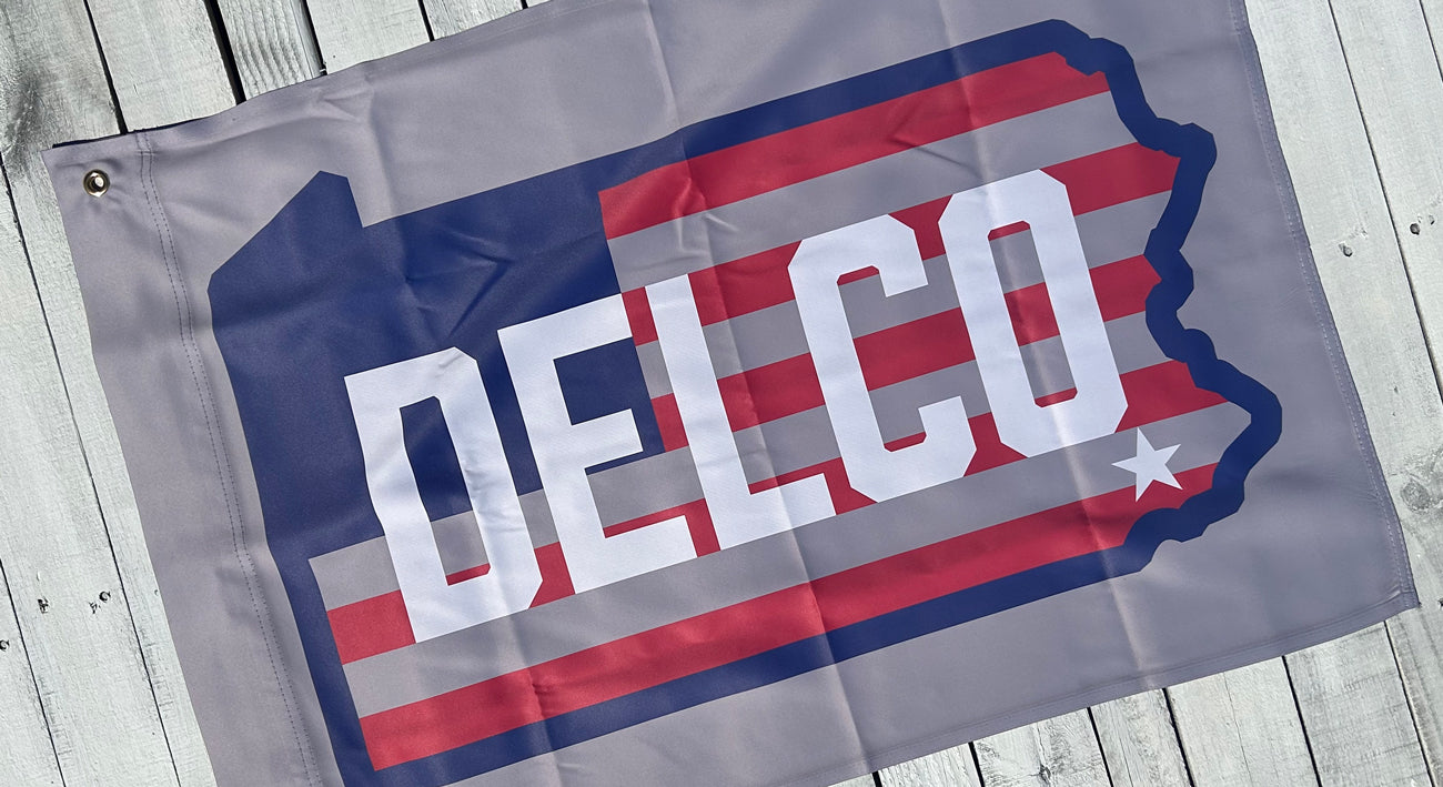 DELCO Star & Stripes Dorm Flag