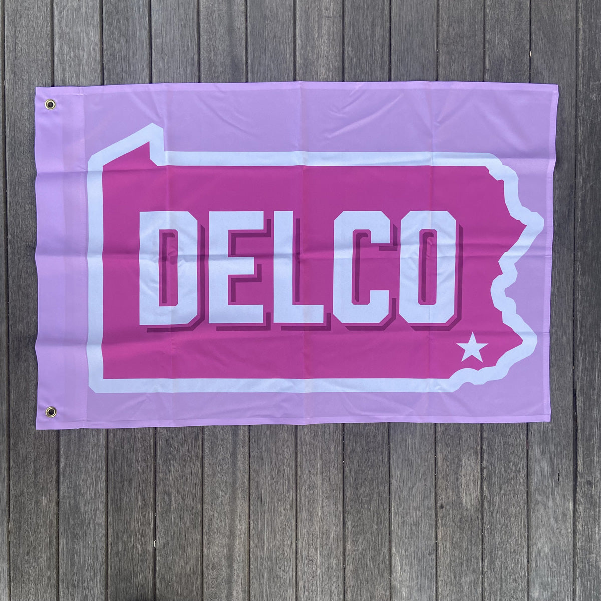 DELCO Pink Dorm Flag