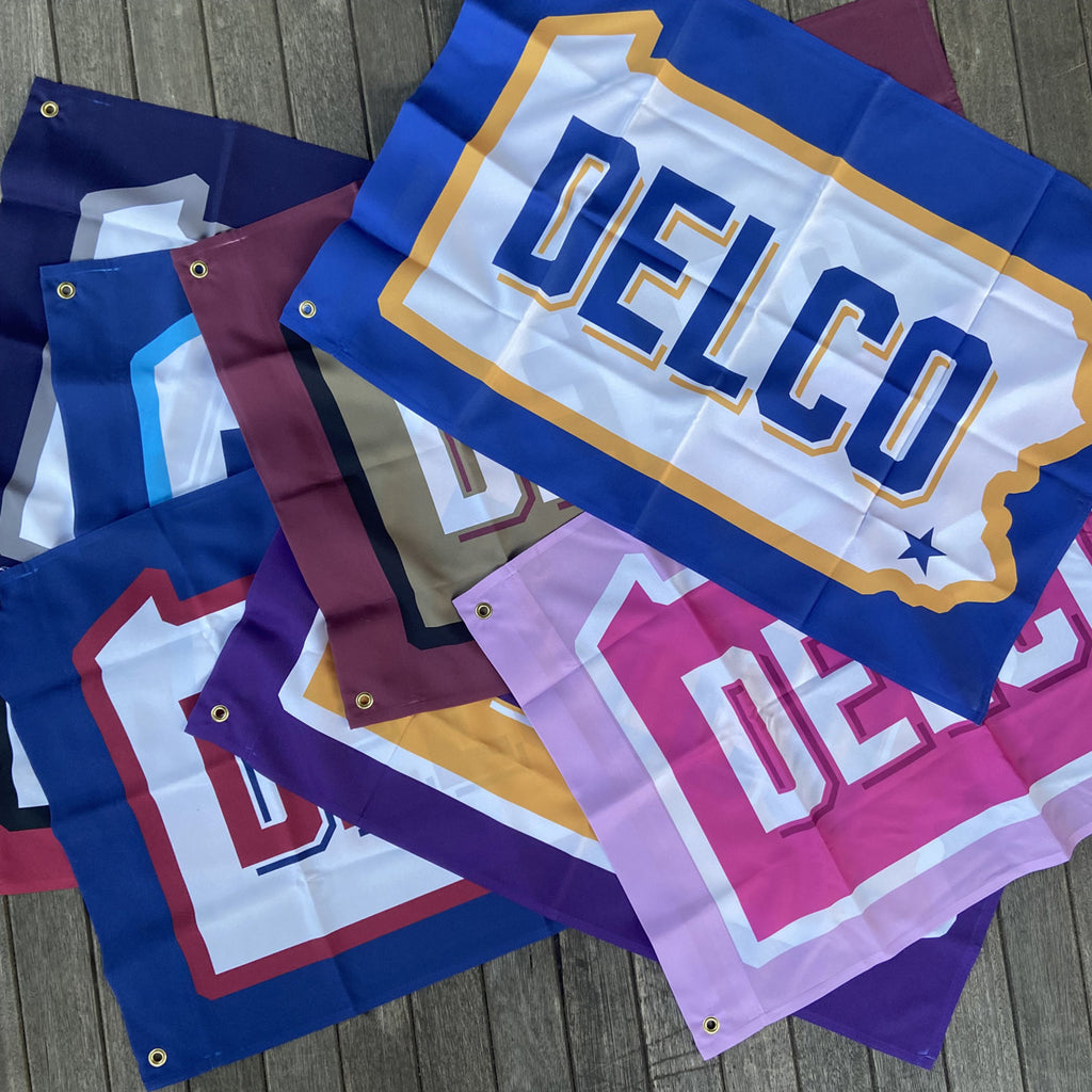 DELCO Pink Dorm Flag