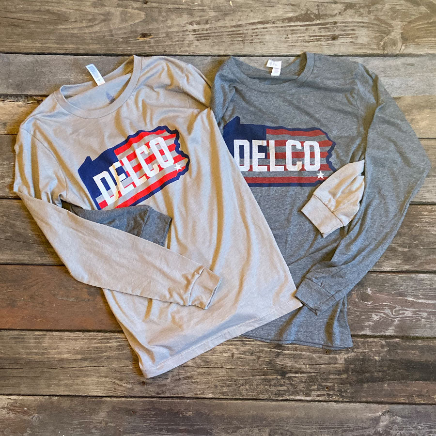 DELCO Old Glory Long Sleever - Grey