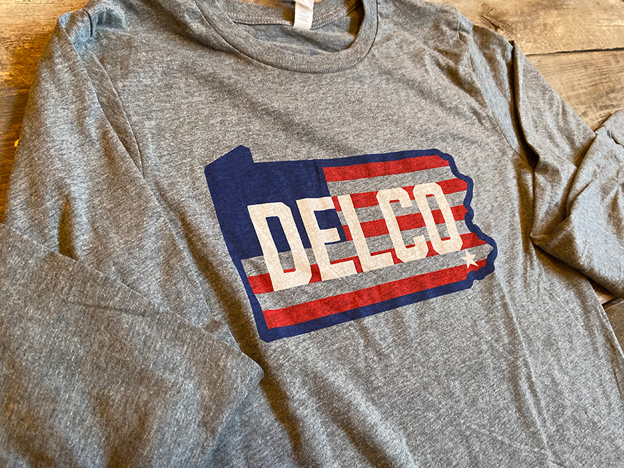 DELCO Old Glory Long Sleever - Grey