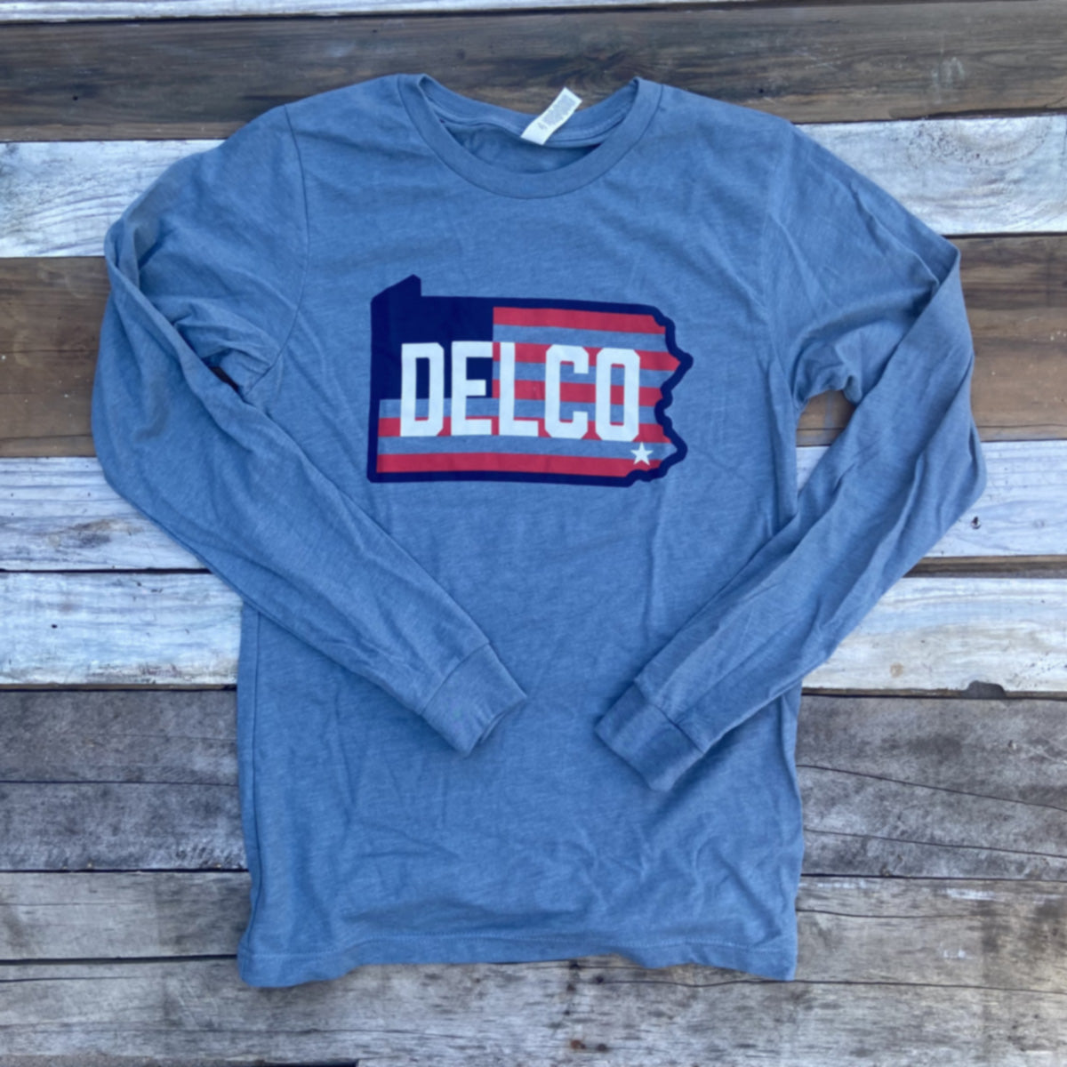 DELCO Old Glory Long Sleever - Denim