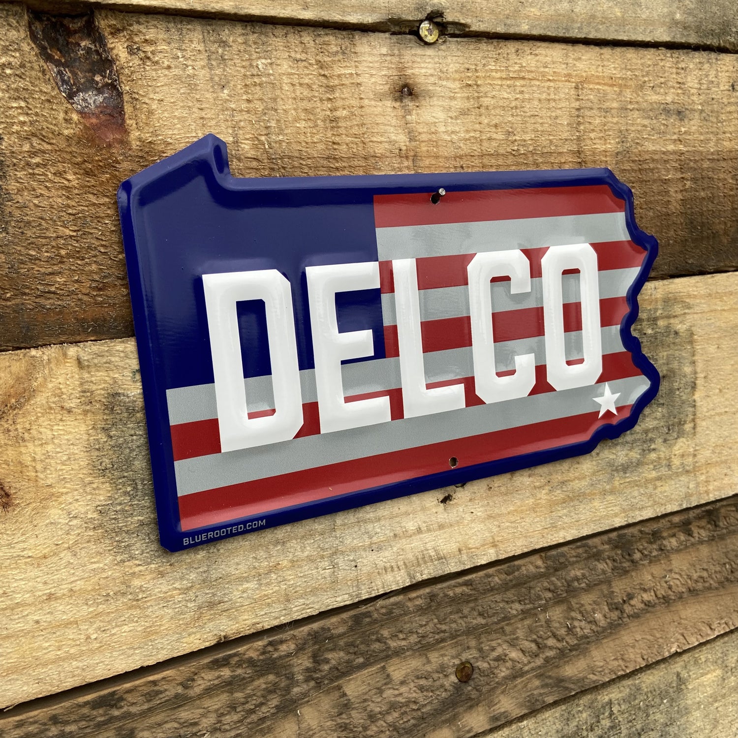 DELCO Stars & Stripes Tin Tacker Small