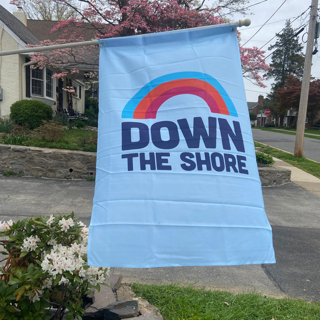 Down The Shore Rainbow Flag