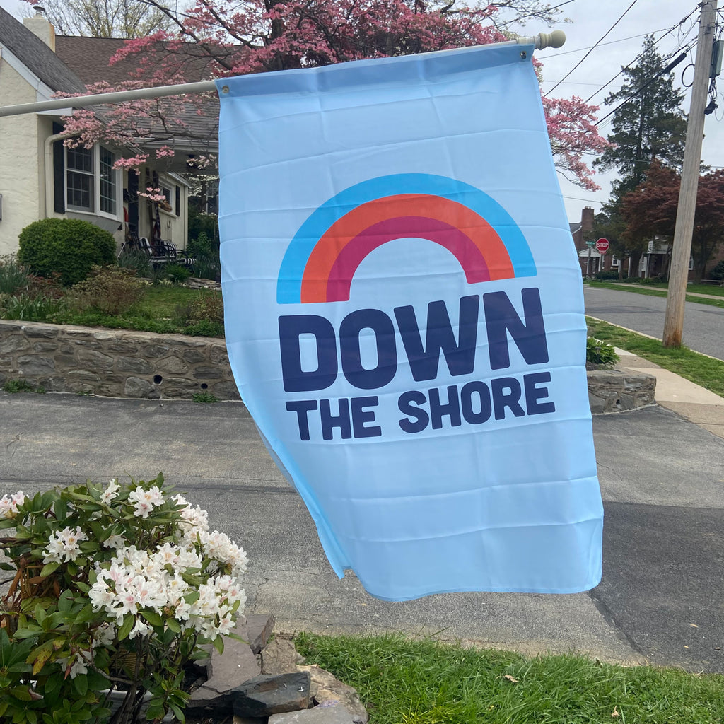 Down The Shore Rainbow Flag
