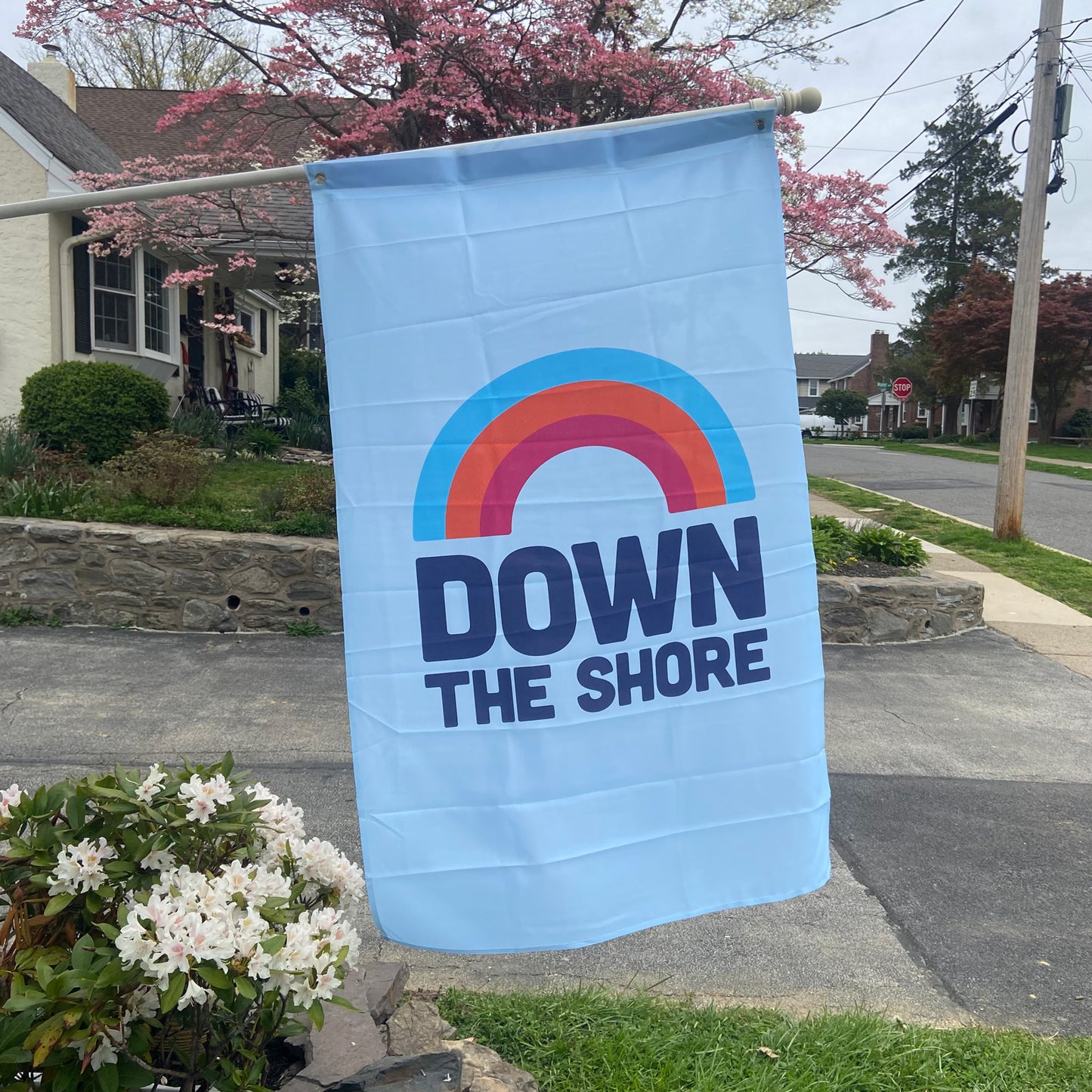 Down The Shore Rainbow Flag