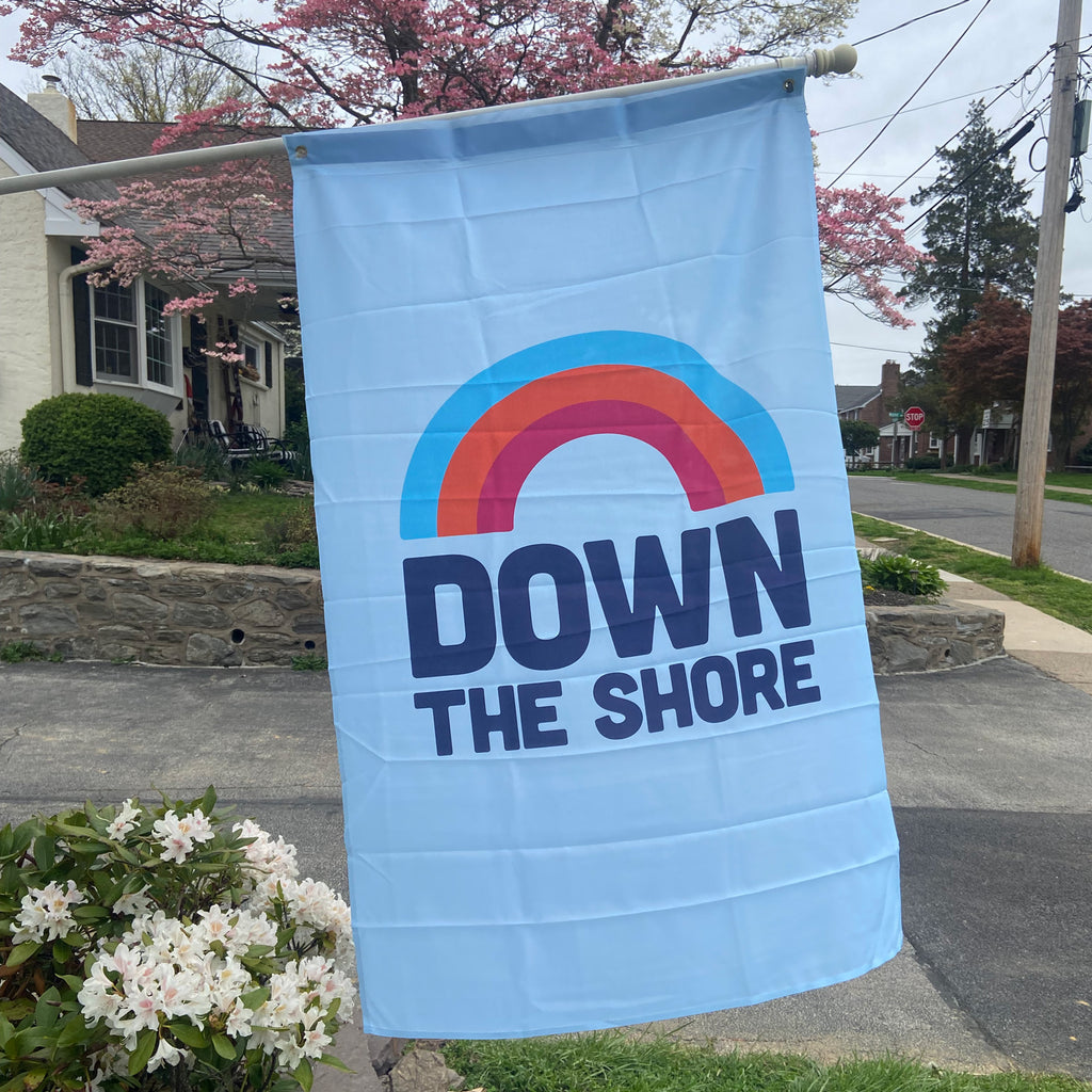 Down The Shore Rainbow Flag