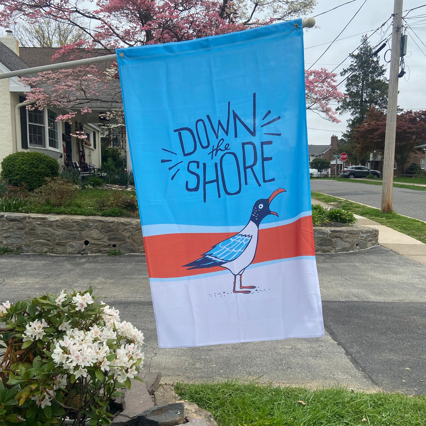 Down The Shore Seagull Flag