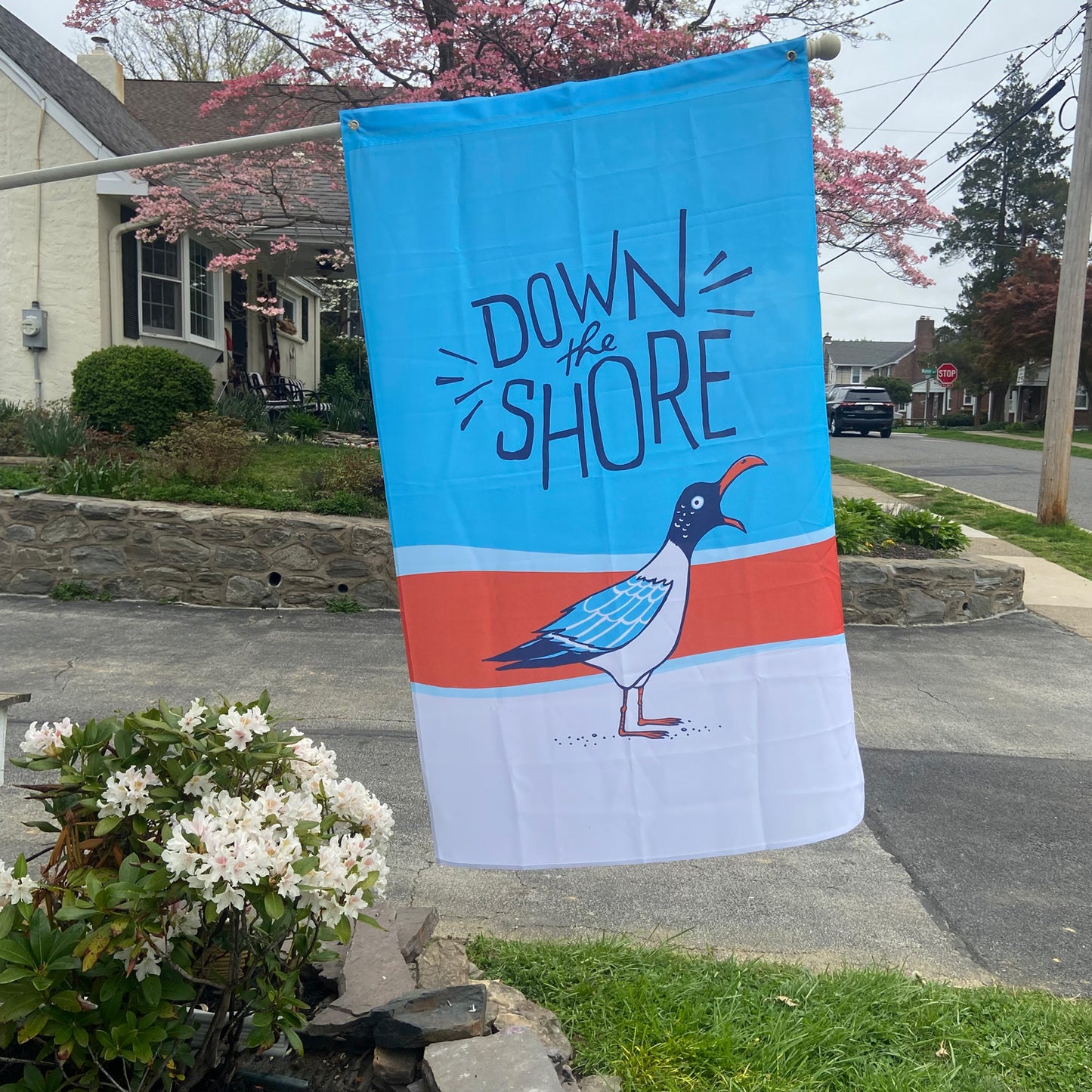 Down The Shore Seagull Flag