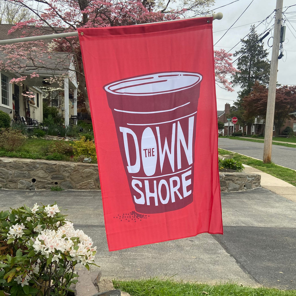 Down The Shore Solo Cup Flag