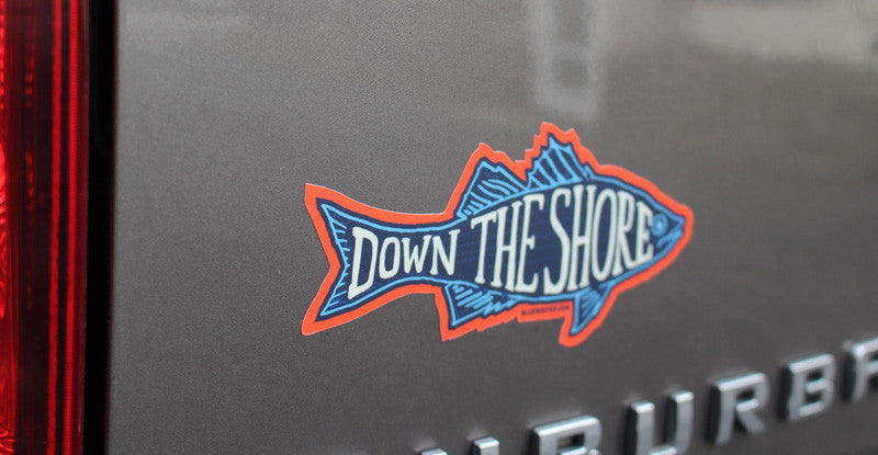 Down the Shore Fish Sticker