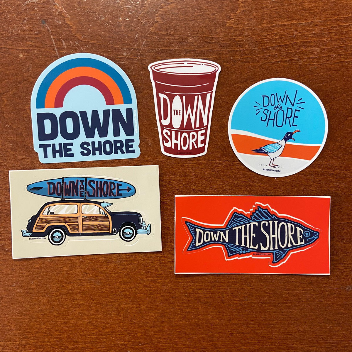 Down the Shore Fish Sticker