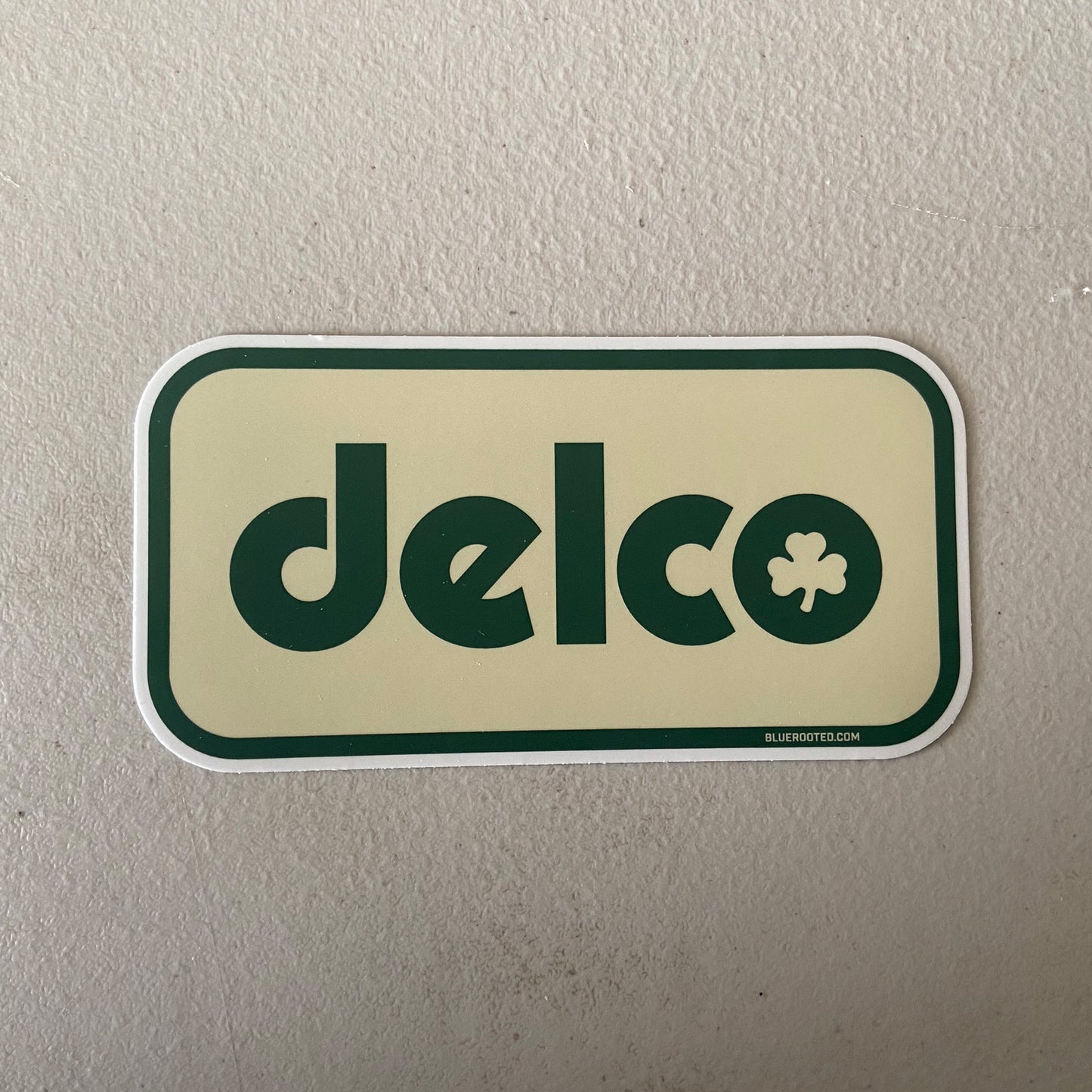 DELCO Shamrock Sticker