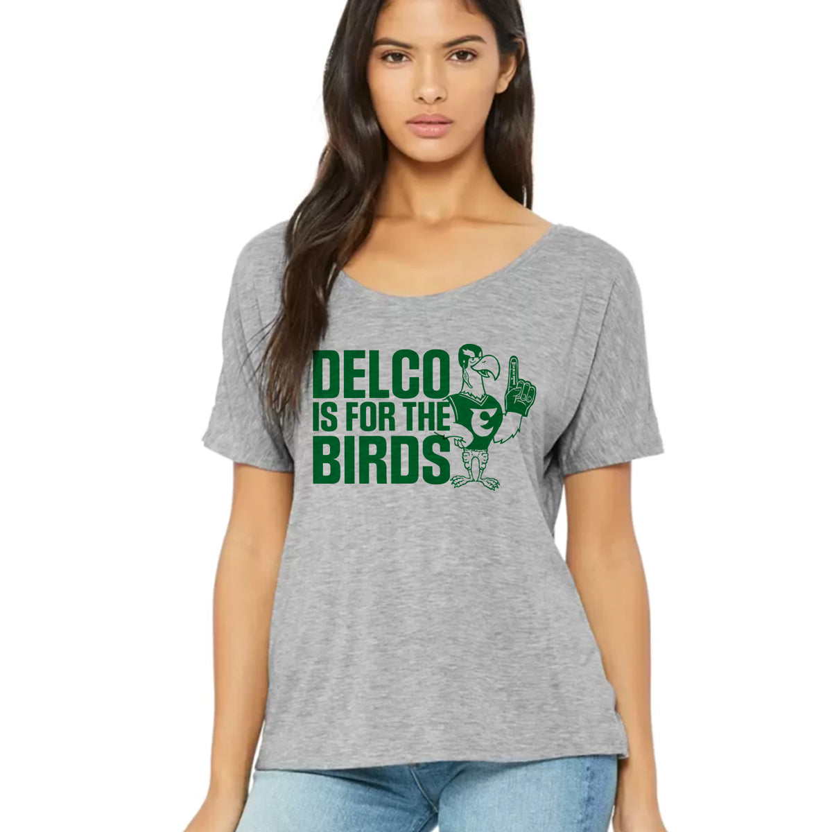 DELCO is for the Birds Womens Slouchy T