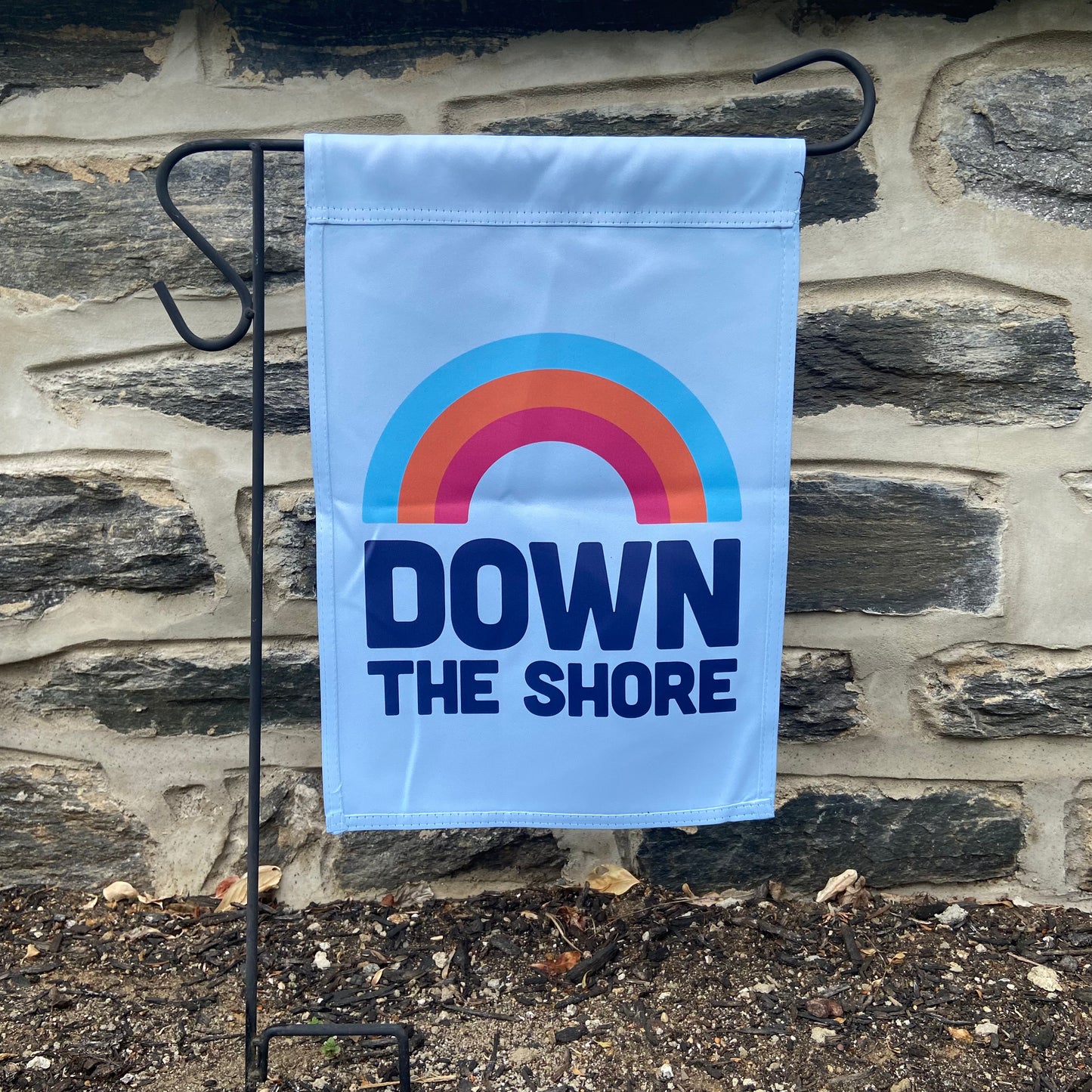 Down The Shore Rainbow Cup Garden Flag