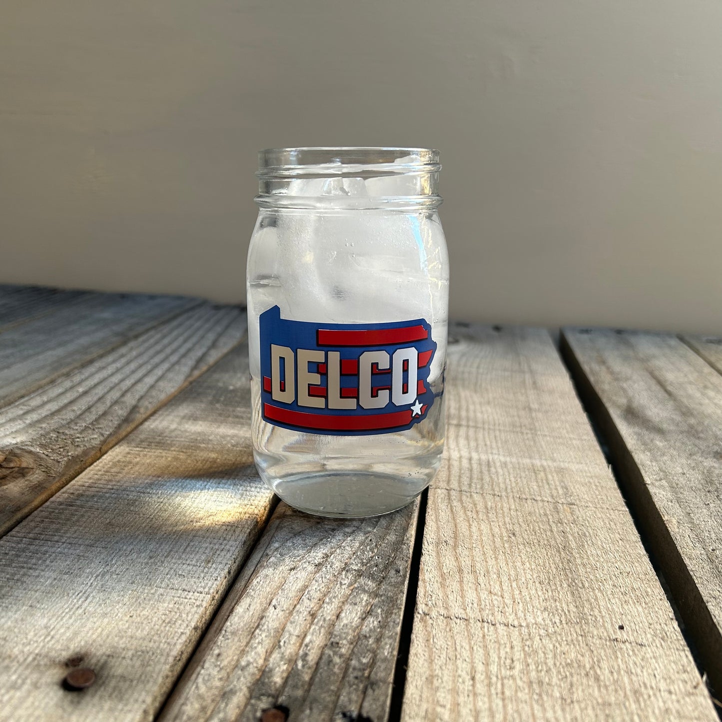 Mason Jar - DELCO Old Glory