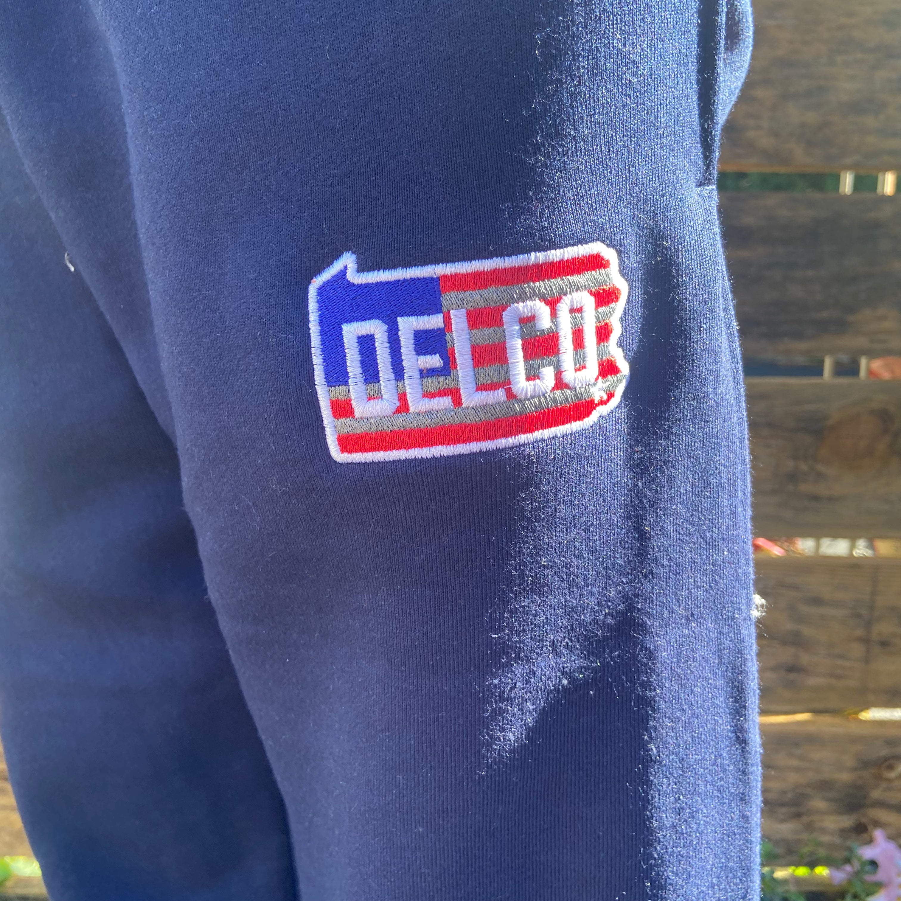 DELCO 33 Sweatpants – Blue Rooted