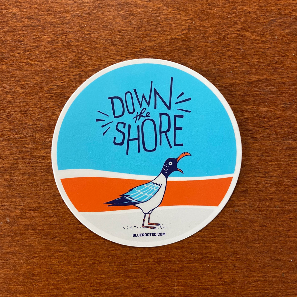 Down the Shore Seagull Sticker