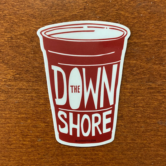 Down the Shore Solo Cup Sticker