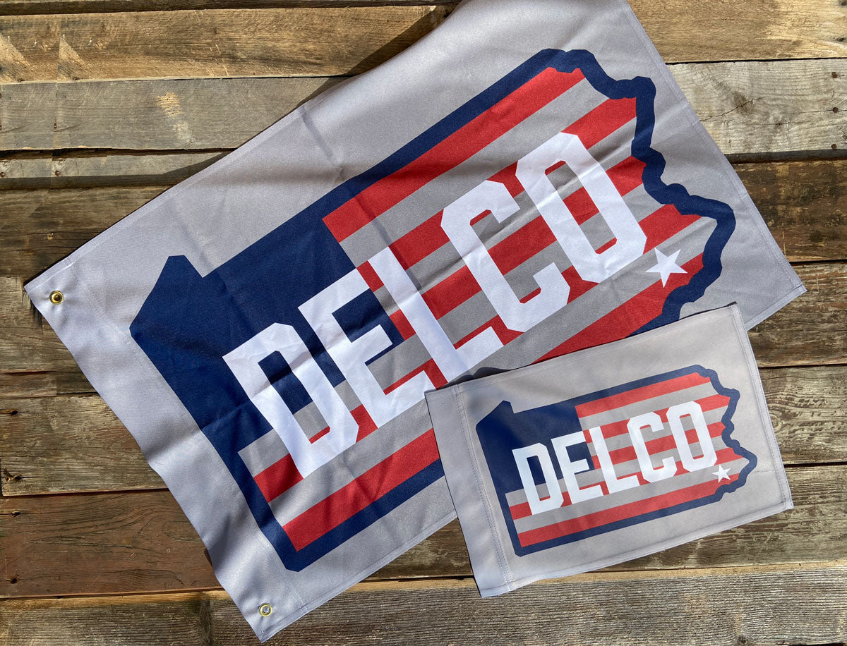 DELCO Star & Stripe Dorm & Garden Flags
