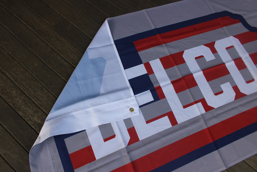 BlueRooted DELCO Star & Stripes Big Flag