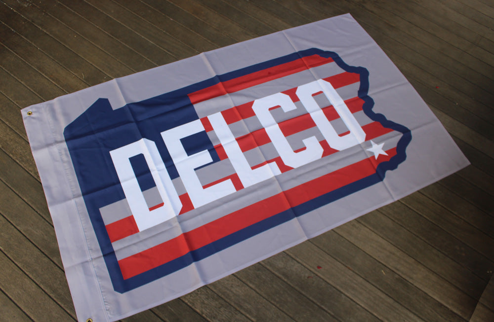 BlueRooted DELCO Star & Stripes Big Flag